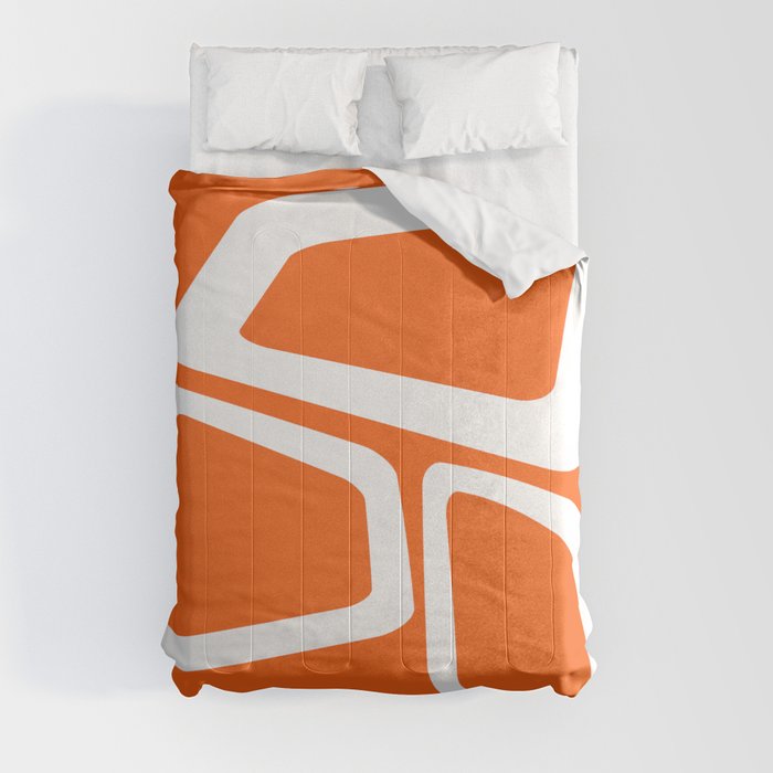 Mid Century In Burnt Orange Comforter