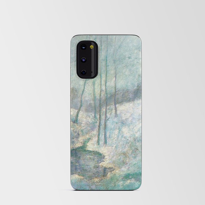 Winter Landscape by John Henry Twachtman Android Card Case
