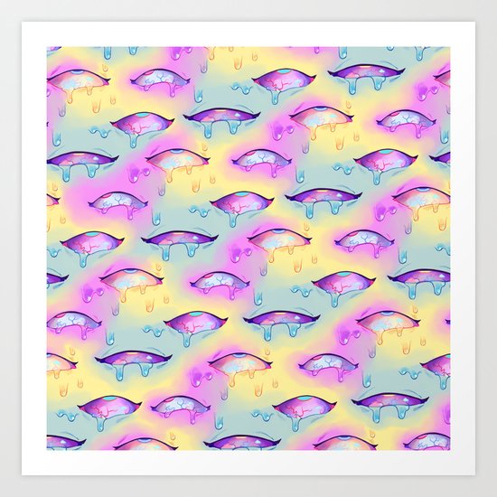 Ahegao Eyes Art Print