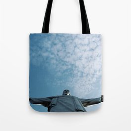 Brazil Photography - Christ The Redeemer Seen From Below Tote Bag