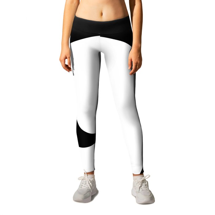 9 (White & Black Number) Leggings