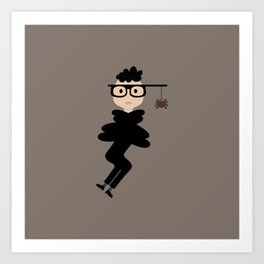 A Boy and His Spider Art Print