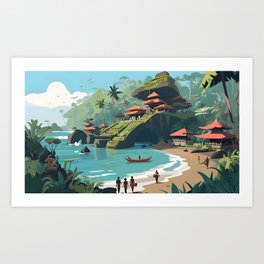 Dreamy Bali Beach Art Print