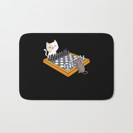 Cat Owner Chess Board Grandmaster Chess Player Bath Mat