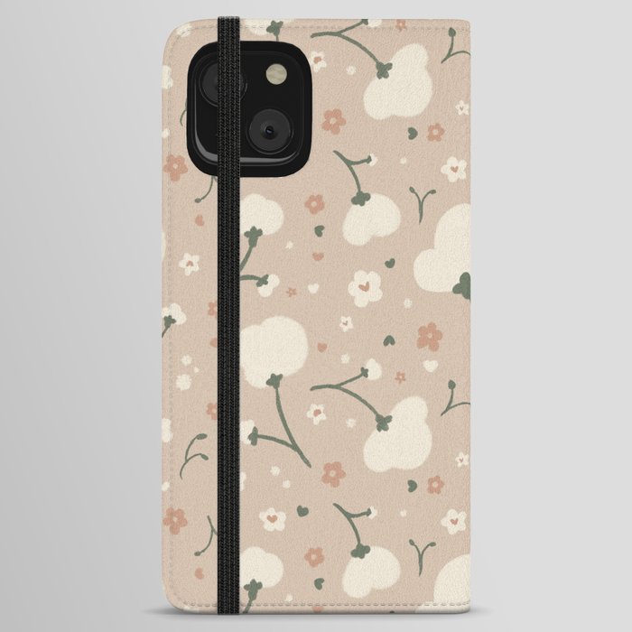 Cotton Buds - Tan iPhone Wallet Case