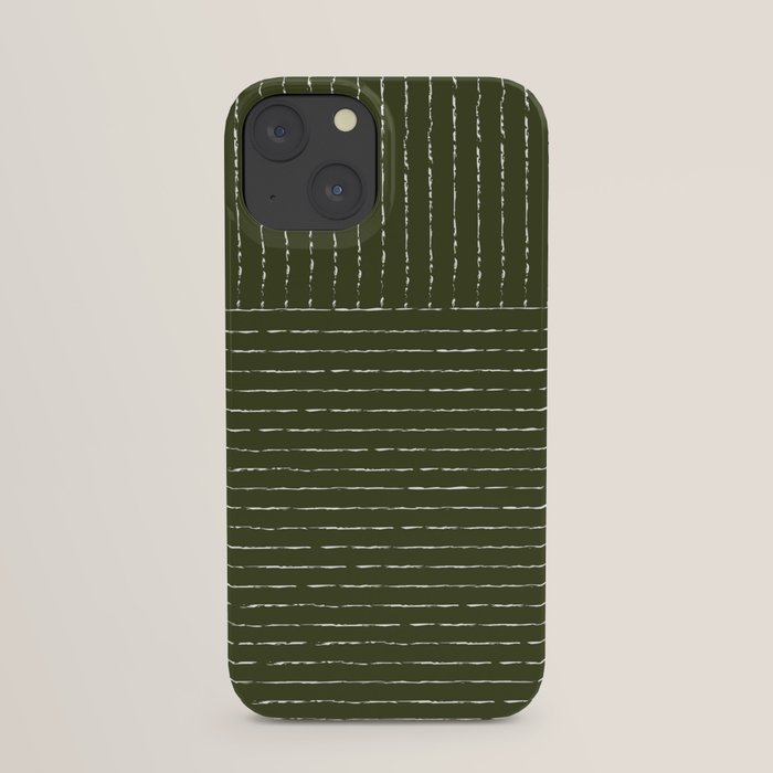 Lines (Olive Green) iPhone Case by Summer Sun Home Art Society6