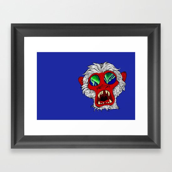 "Arctic Monkey" by Virginia McCarthy Framed Art Print