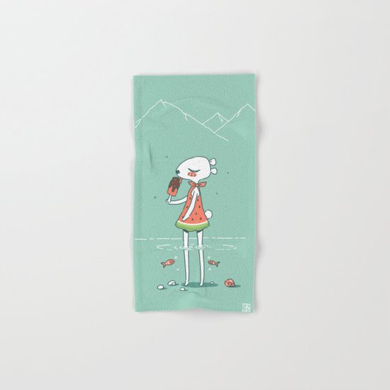 Summer Bear Hand & Bath Towel