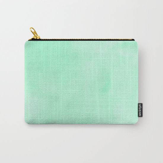 Mint Meringue Watercolor Carry-All Pouch