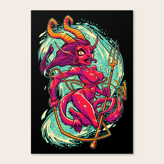 SHE-KRAMPUS Canvas Print