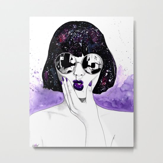 Violet Metal Print