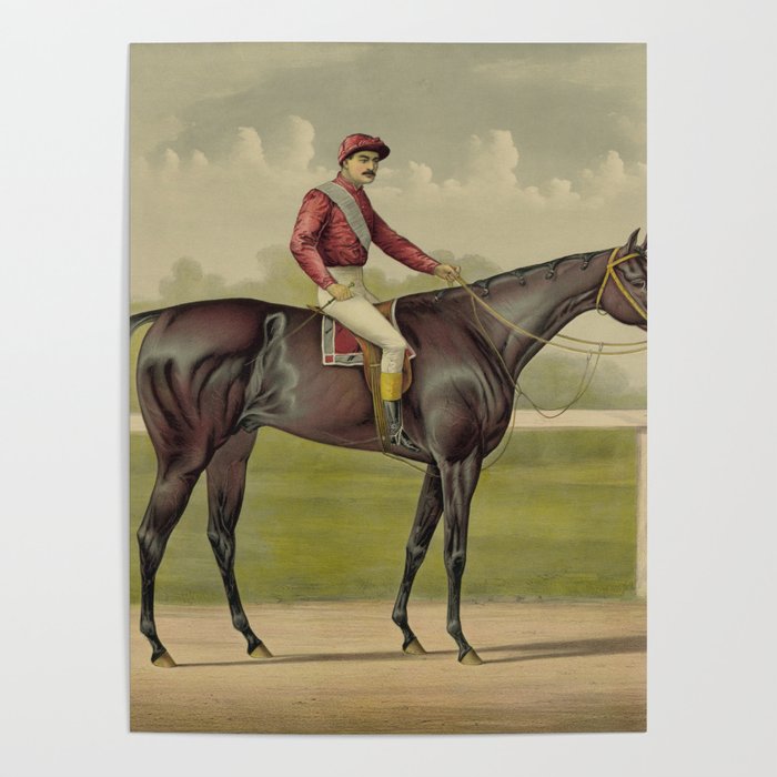 Grand Racer Kingston - Vintage Horse Racing Poster
