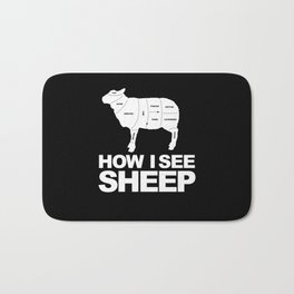 How I See Sheep Wool Bath Mat