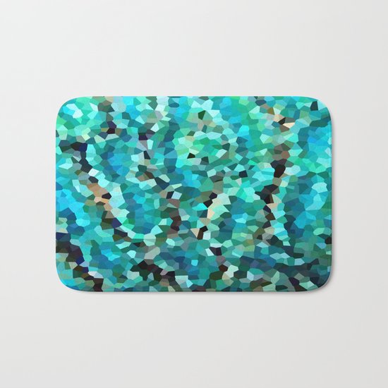 Mermaid Fish Tail Scales Bath Mat