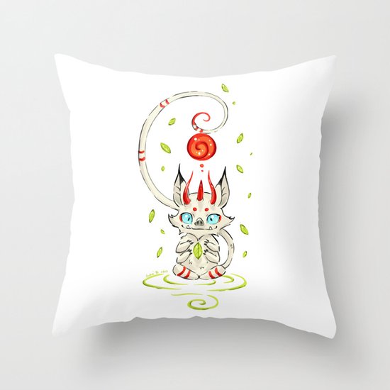Little Monster 2 Throw Pillow