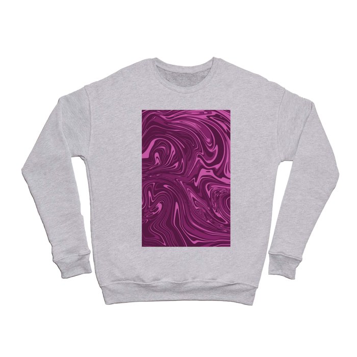 Purple and pink mix colors raster marble style abstract background Crewneck Sweatshirt