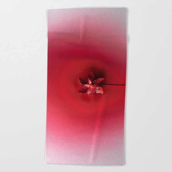 Red explosion Beach Towel
