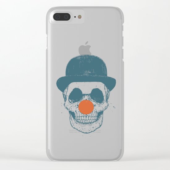 Dead clown Clear iPhone Case