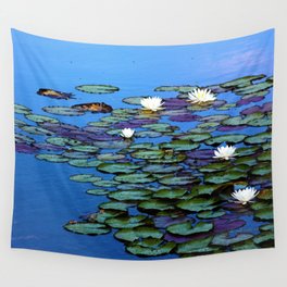 Water Lily Tranquility Wall Tapestry