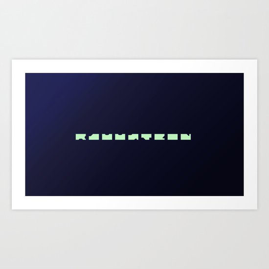 Rammstein Minimal Art Print