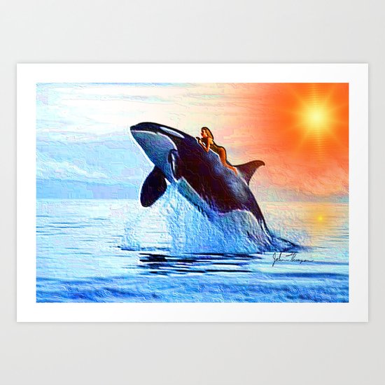 Orca Queen Art Print
