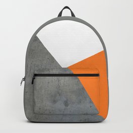 Concrete Tangerine White Backpack