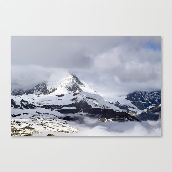 Mountain meets Clouds Canvas Print