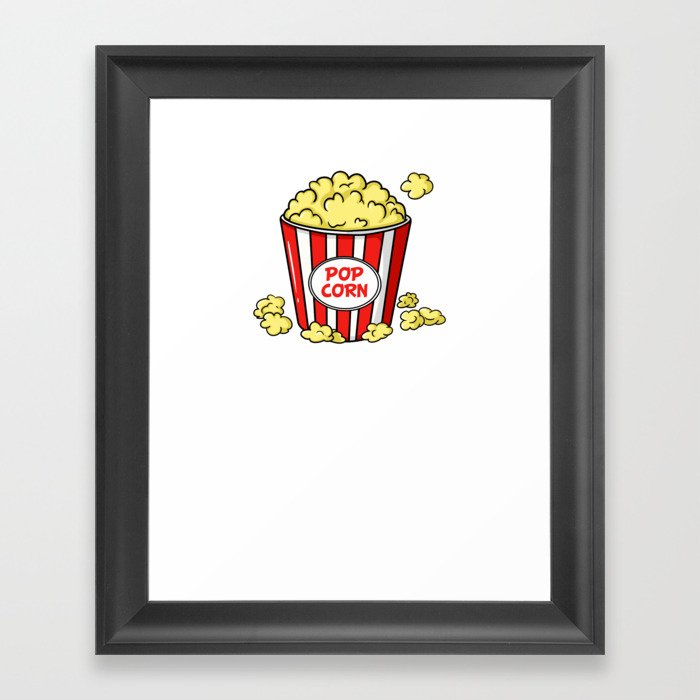 Popcorn Machine Movie Snack Maker Framed Art Print