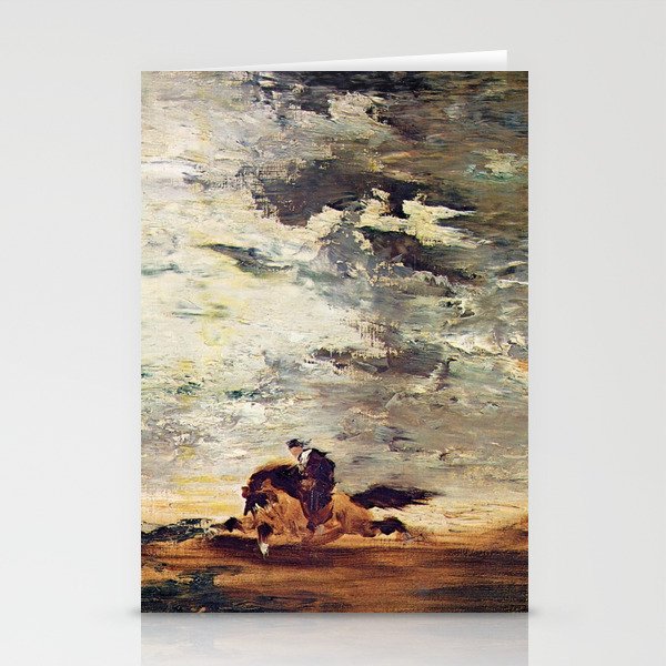 Riding in a storm - Gustave Moreau Stationery Cards