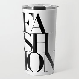 Haute Leopard FASHION Word with Stylish Typography Artwork Travel Mug