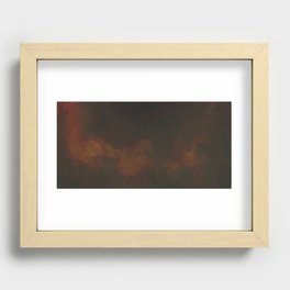Warm brown rusty cooper  Recessed Framed Print