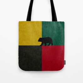 Bear On Colorblock Tote Bag