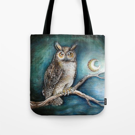 Moon Owl Tote Bag