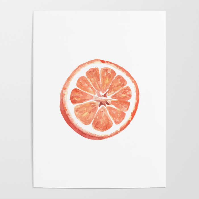 A Grapefruit Is A Great Fruit Funny Grapefruit Pun Poster by DogBoo