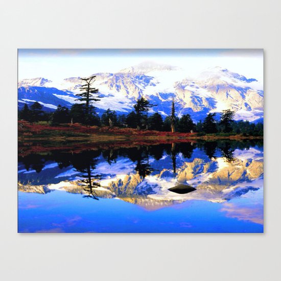 Glacier Mountains Canvas Print