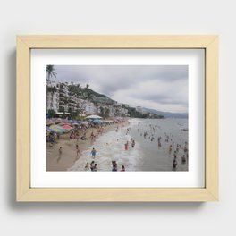 Beach Day, Puerto Vallarta Recessed Framed Print