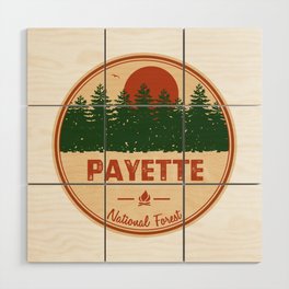 Payette National Forest Wood Wall Art