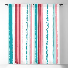 Grunge Colorful Stripes Blackout Curtain