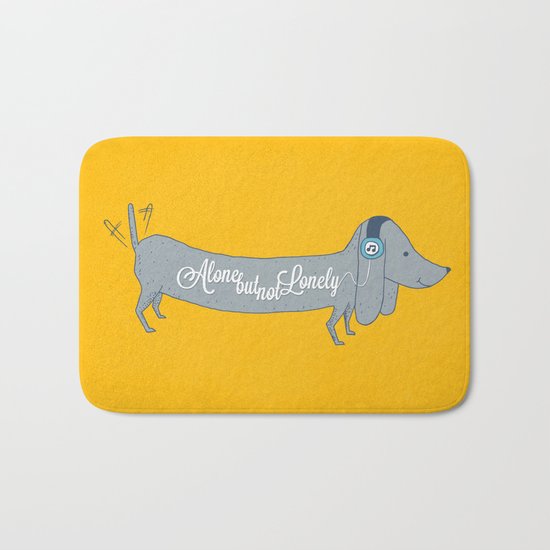 Alone but not Lonely Bath Mat