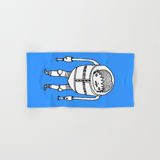 Cyborg Robot Zombie-boy ( HQ pixel ) Hand & Bath Towel