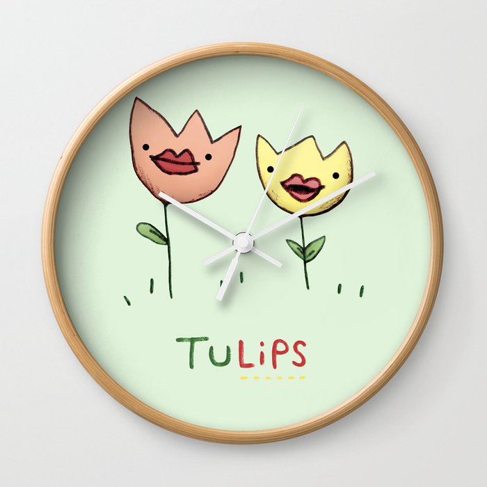 TuLIPS Wall Clock