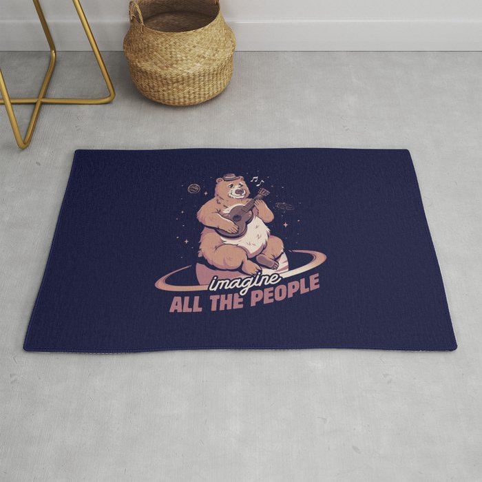Imagine All the People by Tobe Fonseca Rug