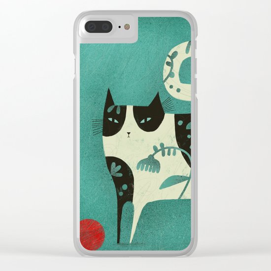 RED YARN Clear iPhone Case