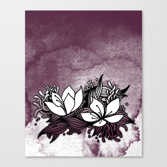 Flower Tangle Canvas Print
