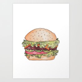 Burger-rific Art Print