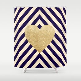 Heart of Gold Shower Curtain