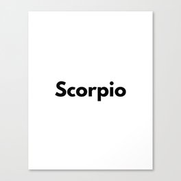 Scorpio, Scorpio Zodiac Canvas Print