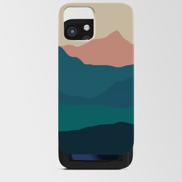 Sunset rolling mountains iPhone Card Case