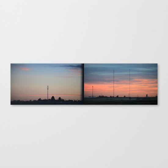 In The Plains (Planes) Field Canvas Print