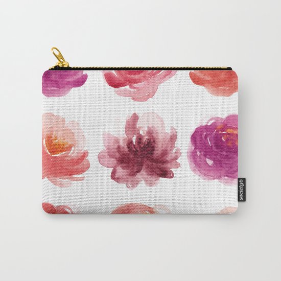 Watercolor flowers Carry-All Pouch